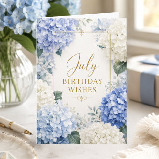 Carte de Vœux d'Anniversaire de Juillet aux Hydran