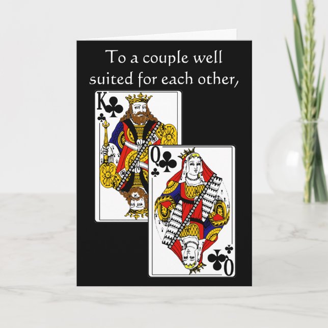 Carte de voeux d'anniversaire de roi et de Reine (Devant)