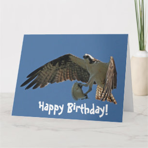 Carte de voeux d'anniversaire d'oiseau et de