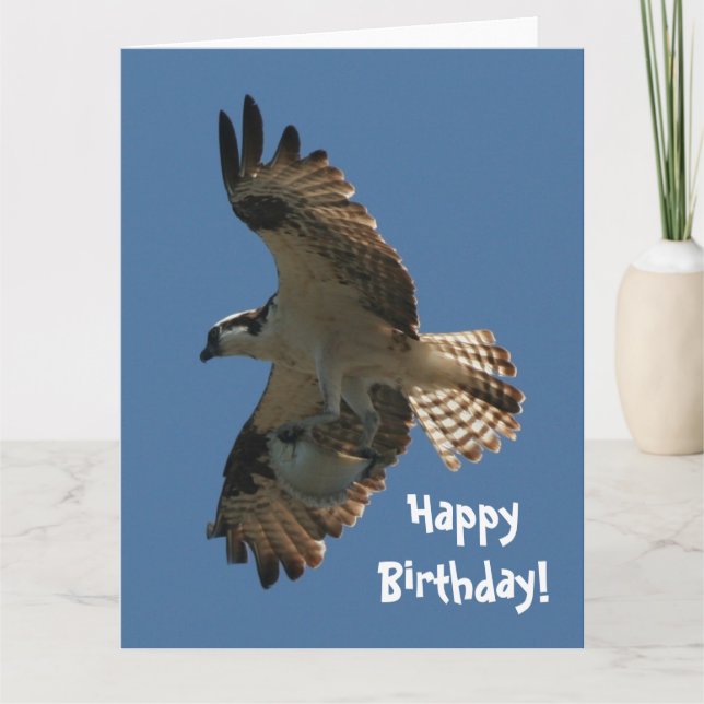 Carte de voeux d'anniversaire d'oiseau et de (Devant)