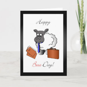 carte de voeux d'anniversaire du directeur