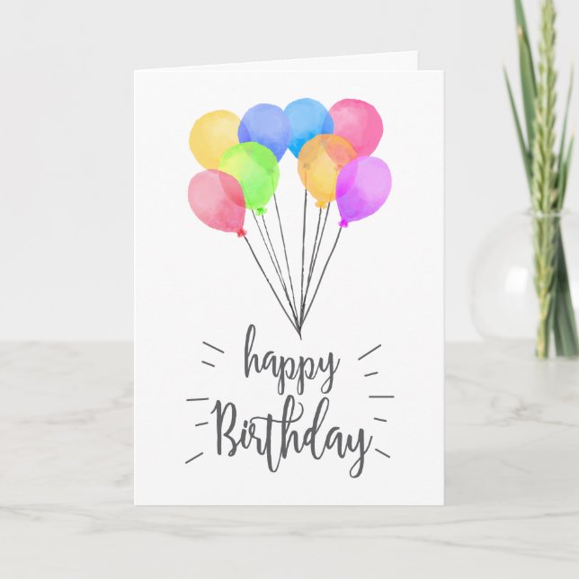 Carte de voeux d'anniversaire heureuse pour les ba (Devant)