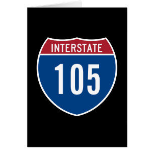 Carte de voeux d'anniversaire Interstate 105