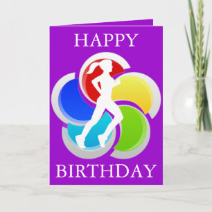 Carte de voeux d'anniversaire joyeuse pour une fil