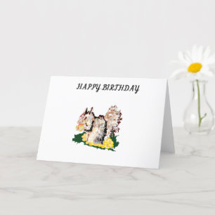 Carte de voeux d'anniversaire : Nuts d'écureuil