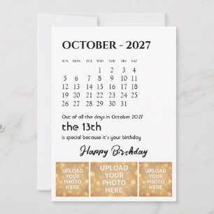 Carte de vœux d'anniversaire personnalisée