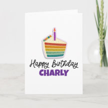 Carte de vœux d'anniversaire personnalisée avec gâ