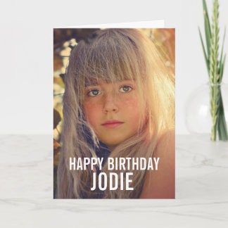 Carte de vœux d'anniversaire personnalisée avec ph