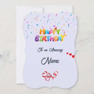 Carte de voeux d'anniversaire personnalisée - Bell