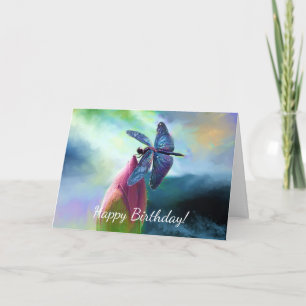Carte de voeux d'anniversaire personnalisée Dragon