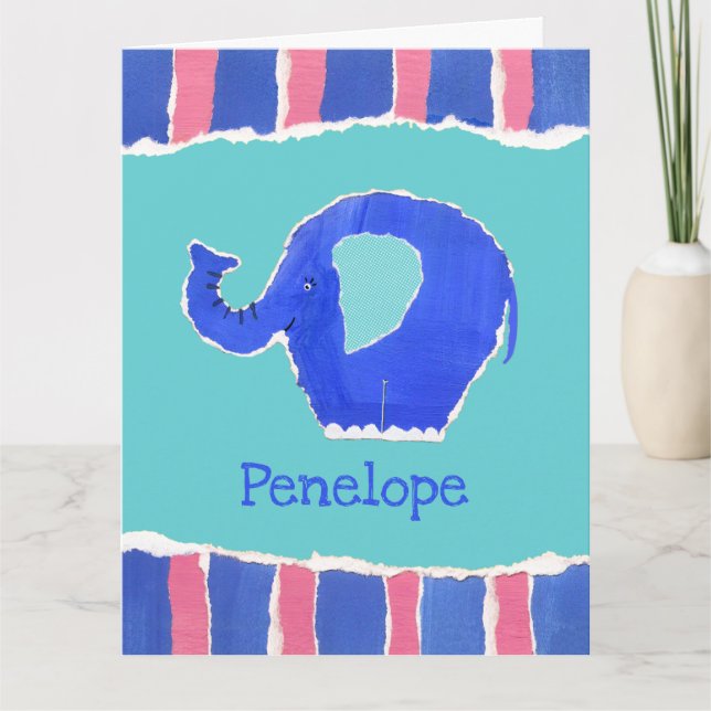 Carte de voeux d'anniversaire personnalisée pour é (Devant)