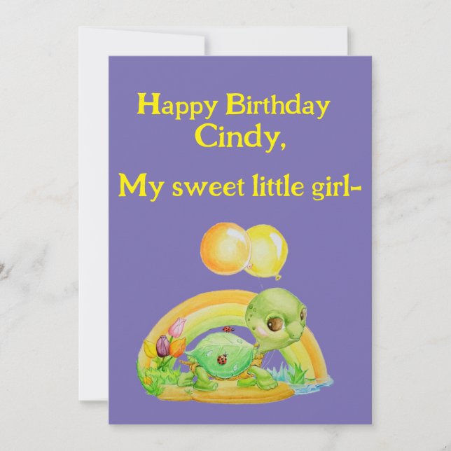 Carte de vœux d'anniversaire personnalisée pour pe (Devant)