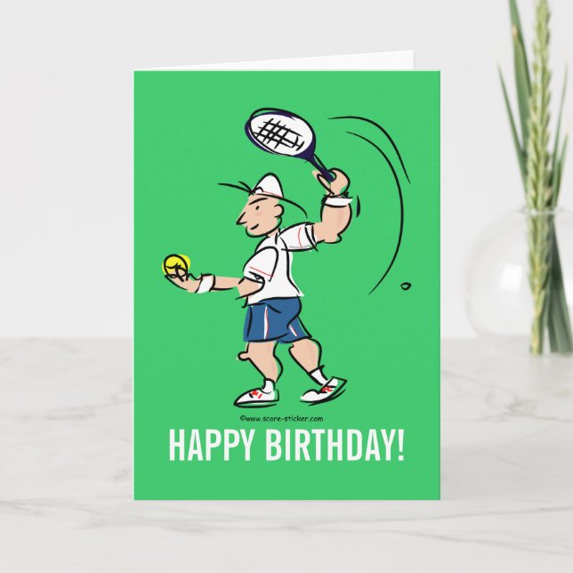Carte de voeux d'anniversaire pour le joueur de (Devant)