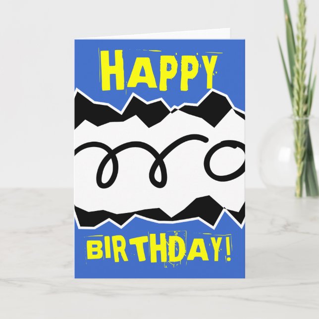 Carte de voeux d'anniversaire pour les joueurs de  (Devant)