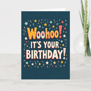 Carte de Vœux d'Anniversaire Radieux