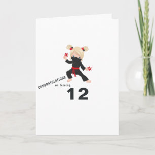 Carte de vœux d'anniversaire sur le thème Ninja