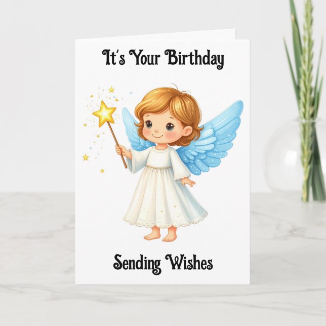 Carte de voeux d'anniversaire Sweet Angel (Devant)