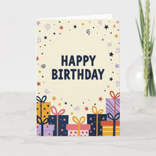 Carte de vœux d'anniversaire Vibrant Gifts