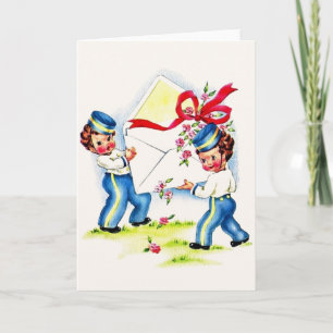 Carte de voeux d'anniversaire vintage