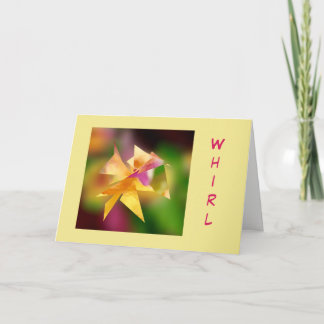 Carte de voeux d'anniversaire "Whirl"