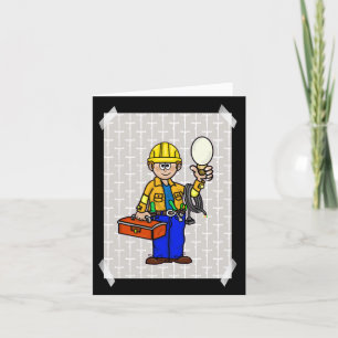 Carte de voeux d'appréciation du héros Lineman