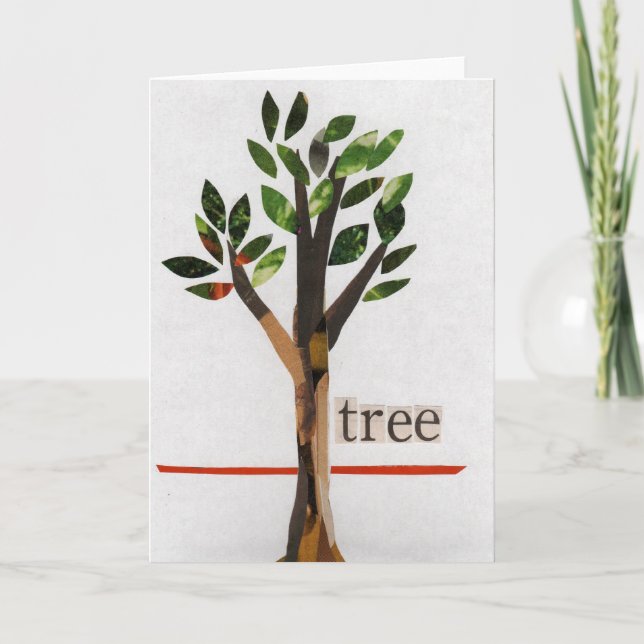 Carte de voeux d'arbre de journée de l'arbre (Devant)