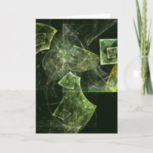 Carte de voeux d'art Abstrait à équilibre tordu