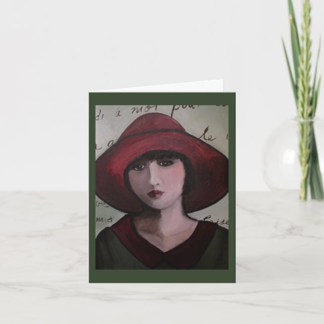 Carte de voeux d'art déco (Devant)