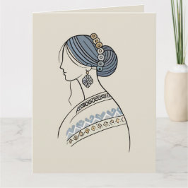 Carte de voeux d'art populaire ukrainien