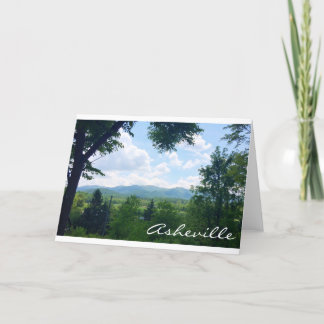 Carte de voeux d'Asheville, la Caroline du Nord