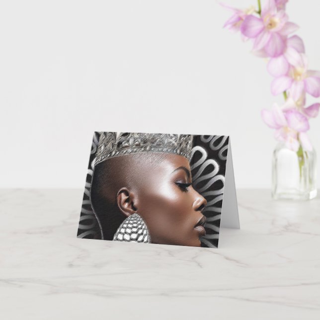 Carte de vœux d'autonomisation Black Girl Magic (Orchidée)
