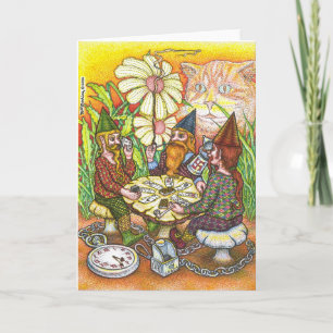 Carte de voeux de 3 gnomes