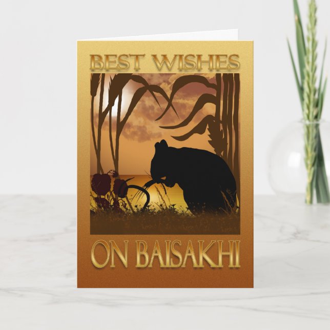 Carte de voeux de Baisakhi - de Vaisakhi (Devant)