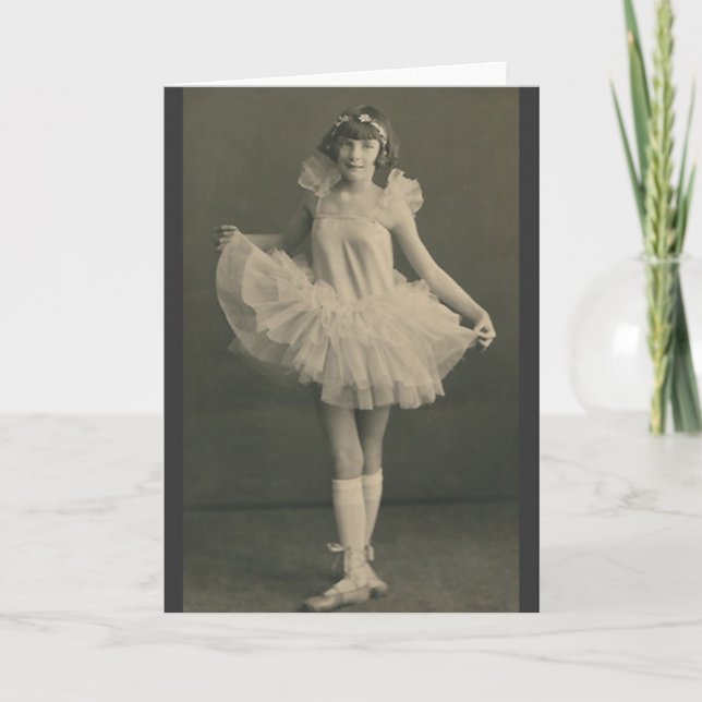 carte de voeux de ballerine (Devant)