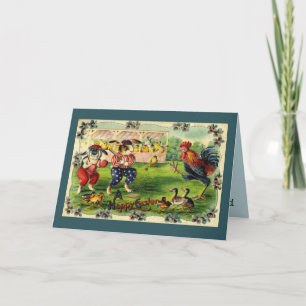 Carte de voeux de baseball Bunny de Pâques