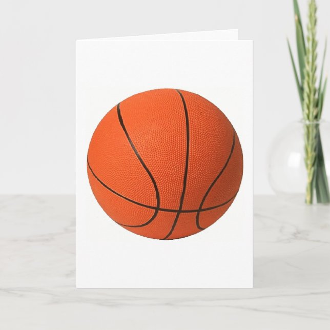 Carte de voeux de basket-ball (Devant)