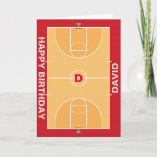 Carte de voeux de basket-ball