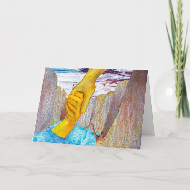 Carte de voeux de bon côté (Devant)