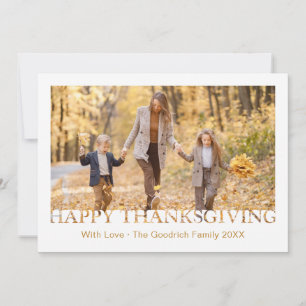 Carte de voeux de bon thanksgiving Photo Holiday