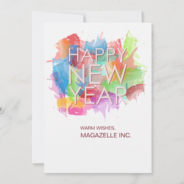 Carte de vœux de bonne année (Devant)