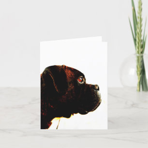 Carte de voeux de boxer Brindle