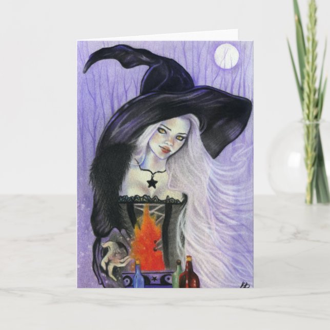 Carte de voeux de brew Witchs (Devant)
