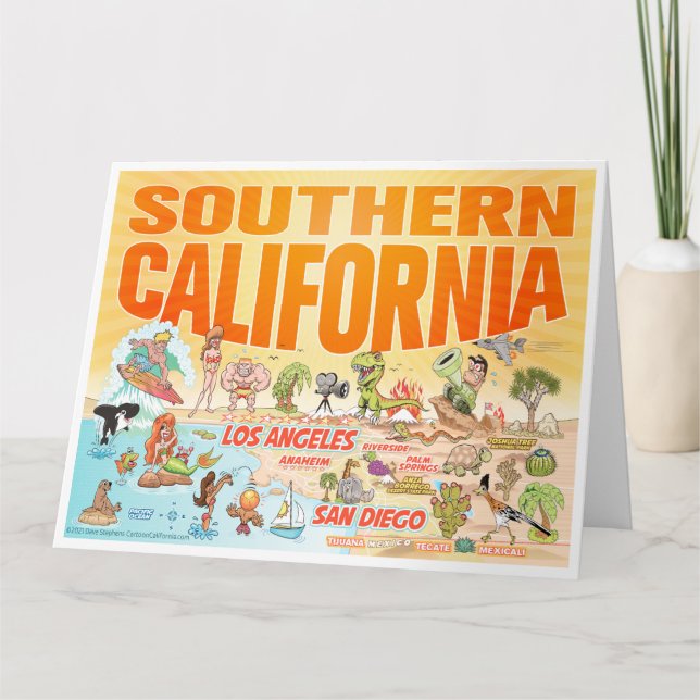 Carte de voeux de Californie du Sud (Devant)