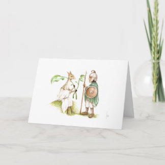 Carte de voeux de cercueil de contreseings de Hos