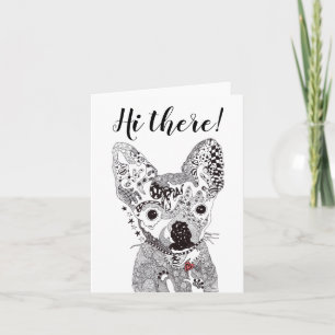 Carte de voeux de Chihuahua mignonne et adorable