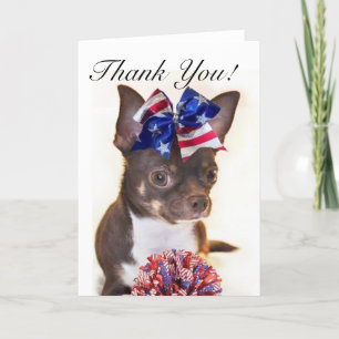 Carte de voeux de chiwawa de CoachCheerleader de