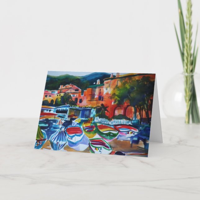 Carte de voeux de Cinque Terre Italie (Devant)