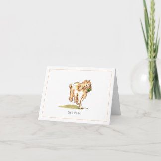 Carte de voeux de Cockapoo "moi et de ma boule"
