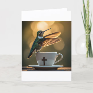 Carte de vœux de colibri