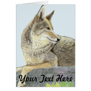 Carte de vœux de coyote